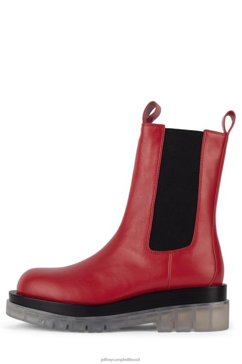 Jeffrey Campbell mulheres B0VBD433 vermelho claro botas de tornozelo tanque-cb