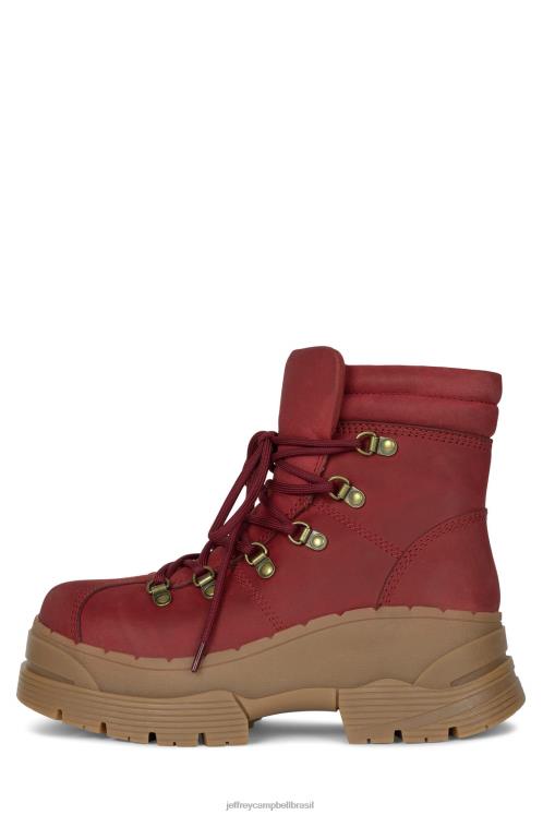 Jeffrey Campbell mulheres B0VBD438 vermelho botas de tornozelo trilhando