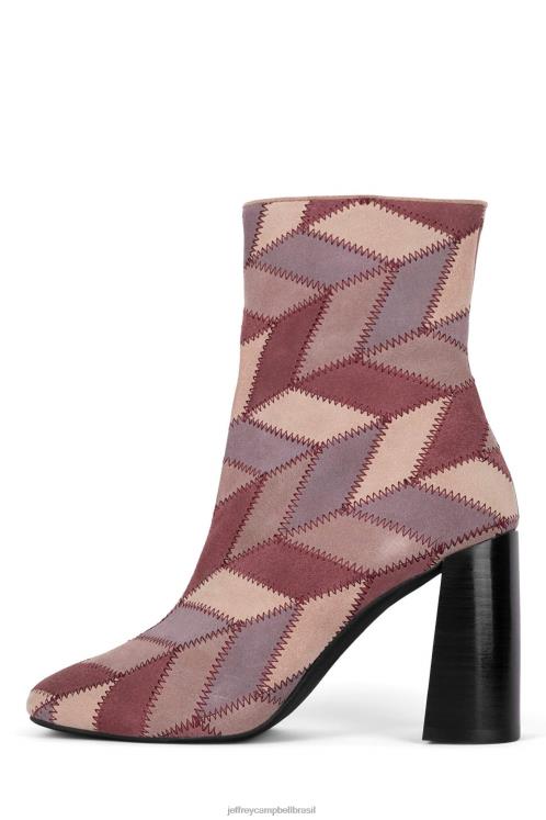 Jeffrey Campbell mulheres B0VBD443 camurça rosa multi botas de tornozelo verus-pw