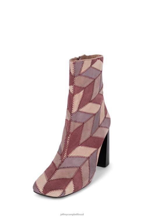 Jeffrey Campbell mulheres B0VBD443 camurça rosa multi botas de tornozelo verus-pw