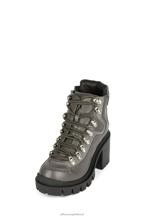 Jeffrey Campbell mulheres B0VBD449 cinza escuro botas de tornozelo Estrada Violenta