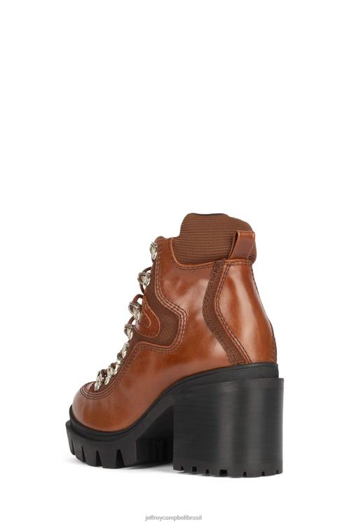 Jeffrey Campbell mulheres B0VBD451 marrom botas de tornozelo Estrada Violenta