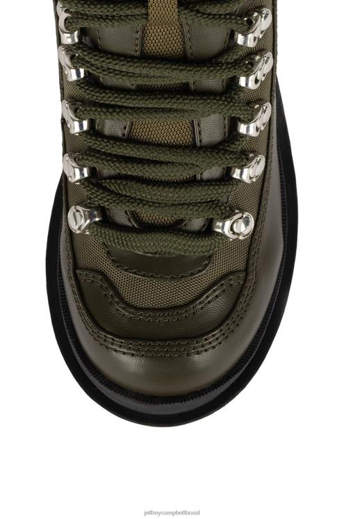 Jeffrey Campbell mulheres B0VBD452 caqui botas de tornozelo Estrada Violenta