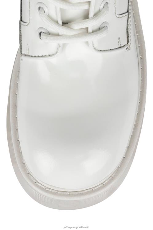 Jeffrey Campbell mulheres B0VBD454 caixa branca limpa botas de tornozelo spyware