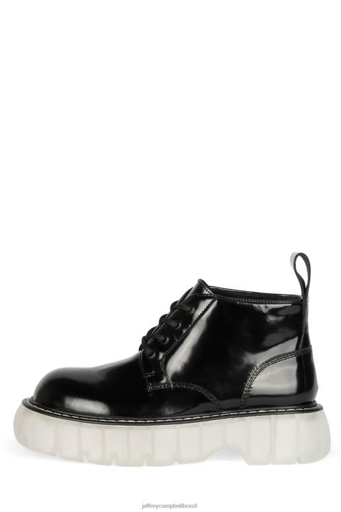 Jeffrey Campbell mulheres B0VBD455 caixa preta limpa botas de tornozelo spyware