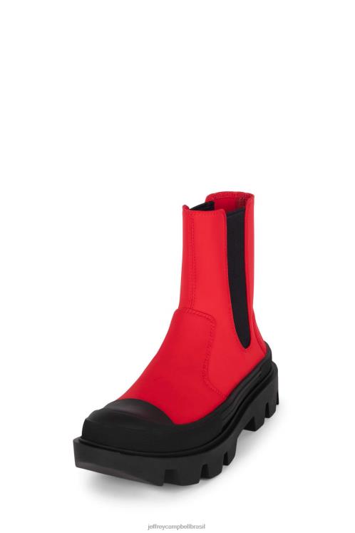 Jeffrey Campbell mulheres B0VBD459 vermelho botas de tornozelo cara durão