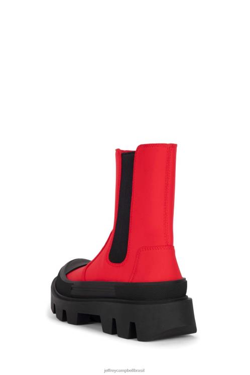 Jeffrey Campbell mulheres B0VBD459 vermelho botas de tornozelo cara durão