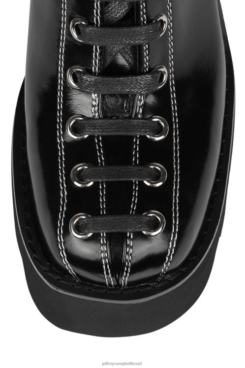 Jeffrey Campbell mulheres B0VBD468 caixa preta botas de tornozelo viking