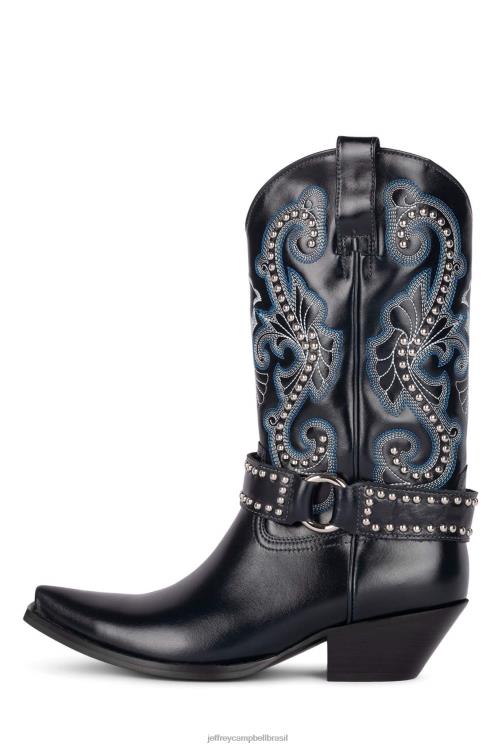 Jeffrey Campbell mulheres B0VBD476 marinha botas de tornozelo o-garoto-h