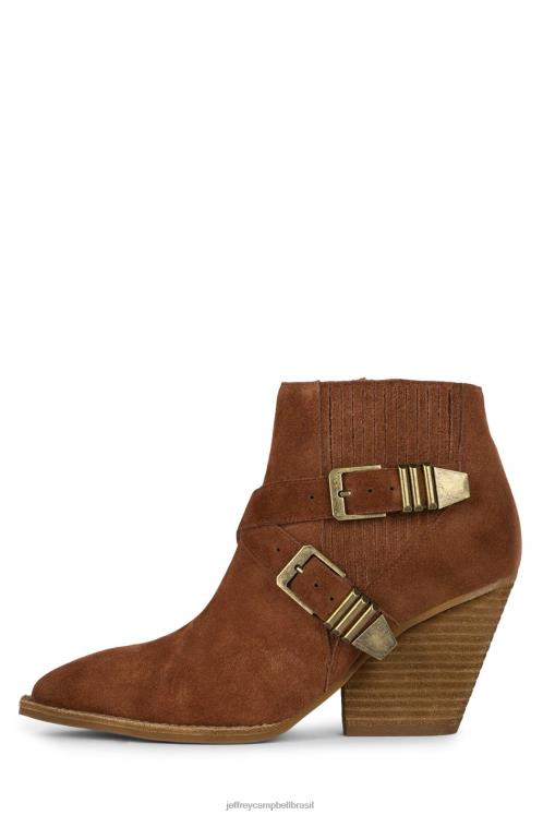 Jeffrey Campbell mulheres B0VBD482 camurca conhaque botas de tornozelo texano B0VBD482 Colecao diferenciada em Jeffrey Campbell Brasil Jeffrey Campbell mules elevar o sapato a novas alturas Jeffrey Ca...