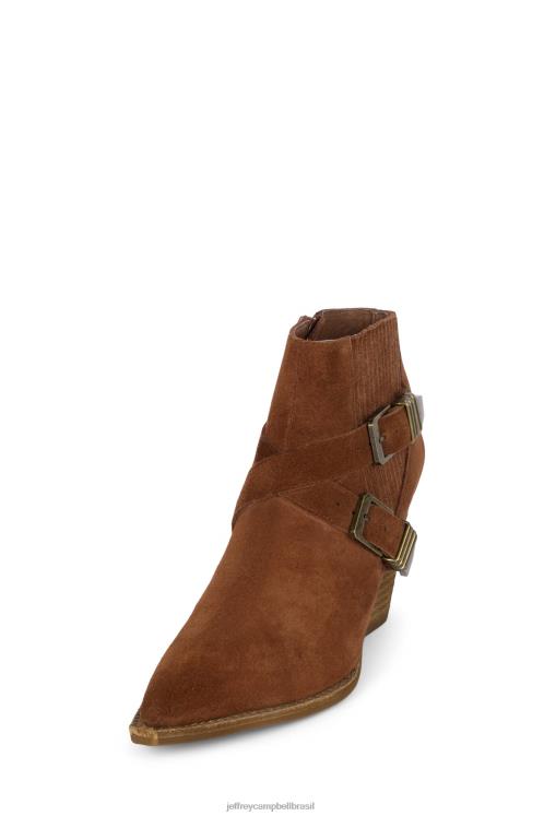 Jeffrey Campbell mulheres B0VBD482 camurca conhaque botas de tornozelo texano B0VBD482 Colecao diferenciada em Jeffrey Campbell Brasil Jeffrey Campbell mules elevar o sapato a novas alturas Jeffrey Ca...