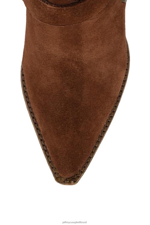 Jeffrey Campbell mulheres B0VBD482 camurca conhaque botas de tornozelo texano B0VBD482 Colecao diferenciada em Jeffrey Campbell Brasil Jeffrey Campbell mules elevar o sapato a novas alturas Jeffrey Ca...