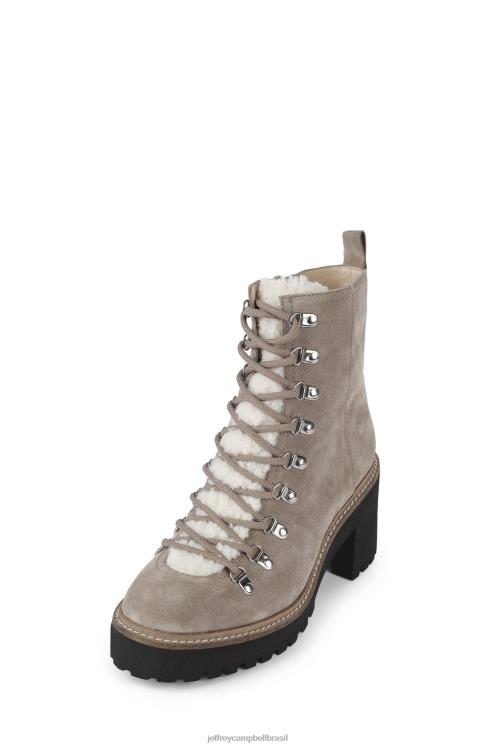 Jeffrey Campbell mulheres B0VBD484 camurça taupe botas de tornozelo o que