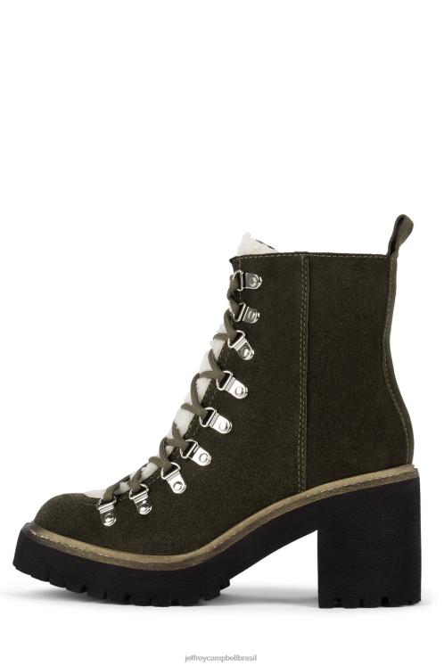 Jeffrey Campbell mulheres B0VBD485 camurça cáqui botas de tornozelo o que