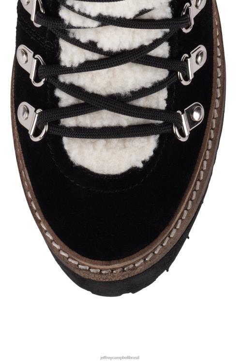Jeffrey Campbell mulheres B0VBD486 Camurça preta botas de tornozelo o que