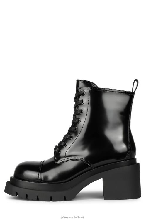 Jeffrey Campbell mulheres B0VBD487 caixa preta botas de tornozelo caminhando