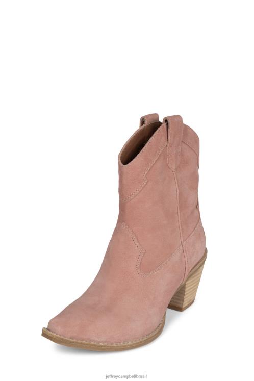 Jeffrey Campbell mulheres B0VBD491 camurça rosa botas de tornozelo rancheiro-l2
