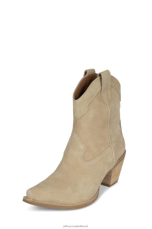 Jeffrey Campbell mulheres B0VBD492 camurça bege botas de tornozelo rancheiro-l2