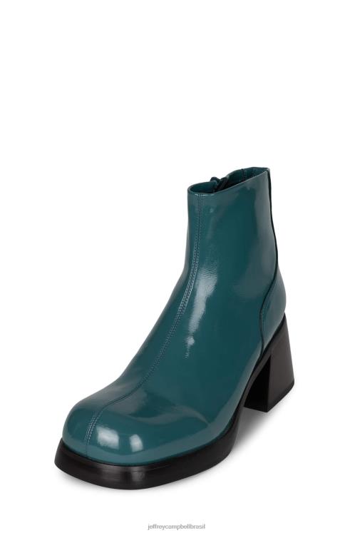 Jeffrey Campbell mulheres B0VBD498 patente azul-petróleo botas de tornozelo himari