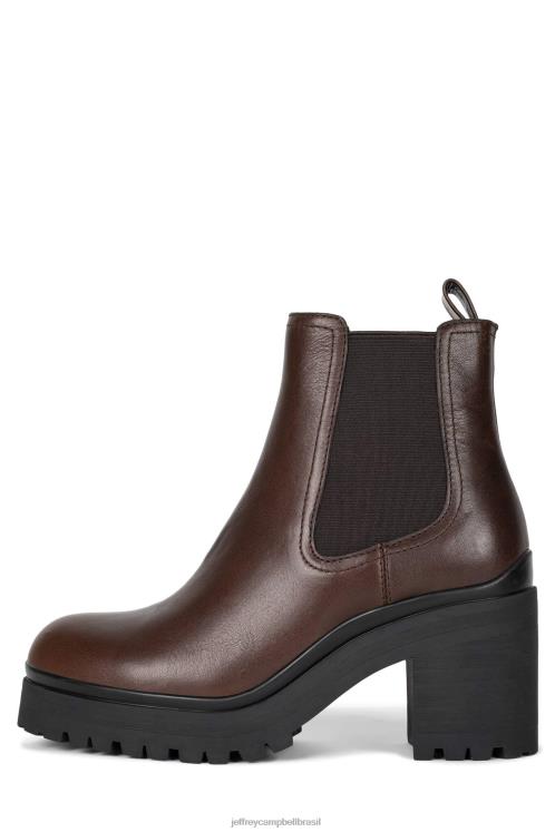 Jeffrey Campbell mulheres B0VBD499 marrom escuro botas de tornozelo escob