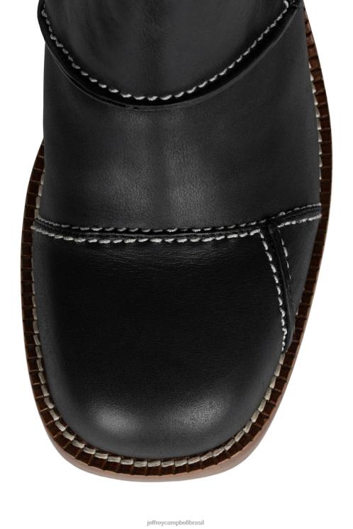 Jeffrey Campbell mulheres B0VBD531 pilha de esmalte preto botas de tornozelo abundante-lc