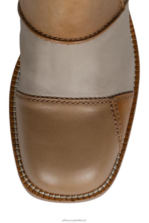 Jeffrey Campbell mulheres B0VBD532 bege claro multi botas de tornozelo abundante-lc