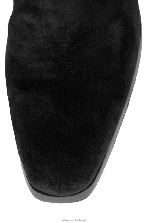 Jeffrey Campbell mulheres B0VBD537 Camurça preta botas de tornozelo claudio