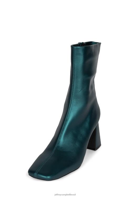 Jeffrey Campbell mulheres B0VBD544 verde-azulado escuro metálico botas de tornozelo jerema
