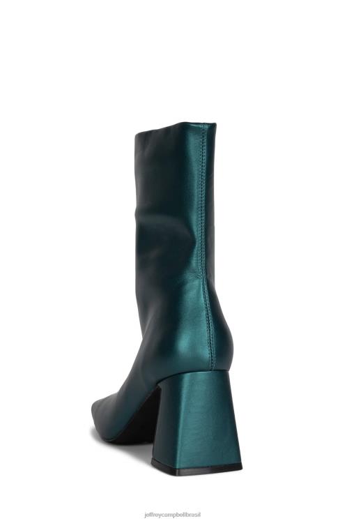 Jeffrey Campbell mulheres B0VBD544 verde-azulado escuro metálico botas de tornozelo jerema