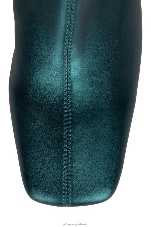 Jeffrey Campbell mulheres B0VBD544 verde-azulado escuro metálico botas de tornozelo jerema