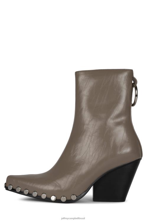 Jeffrey Campbell mulheres B0VBD548 prata caqui escuro botas de tornozelo Walton-sr2
