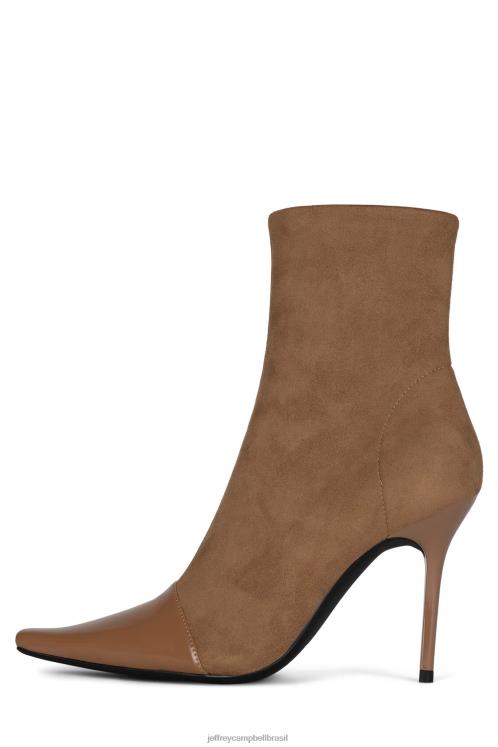 Jeffrey Campbell mulheres B0VBD554 caixa bege bege botas de tornozelo sobrevivente