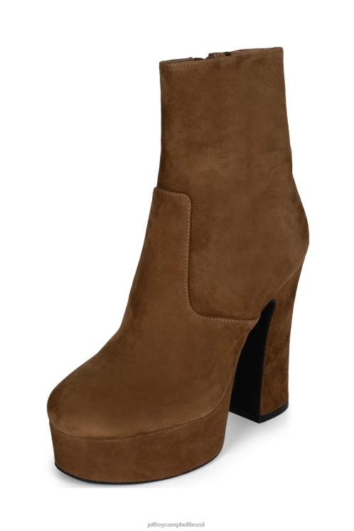 Jeffrey Campbell mulheres B0VBD563 camurça bege botas de tornozelo pirralho-z