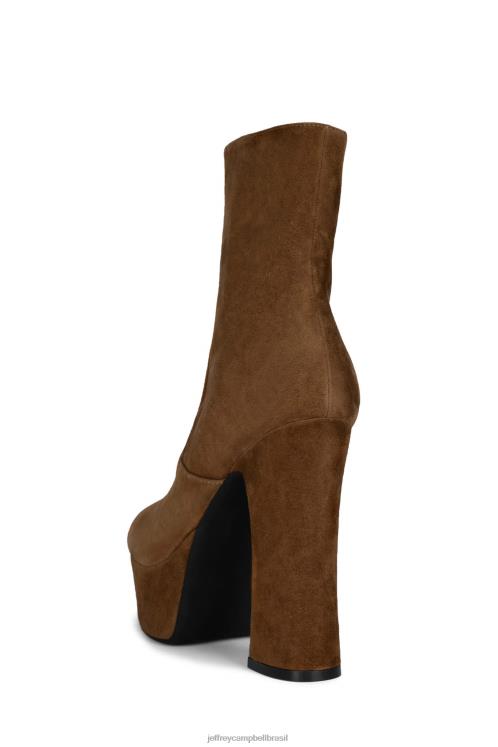 Jeffrey Campbell mulheres B0VBD563 camurça bege botas de tornozelo pirralho-z