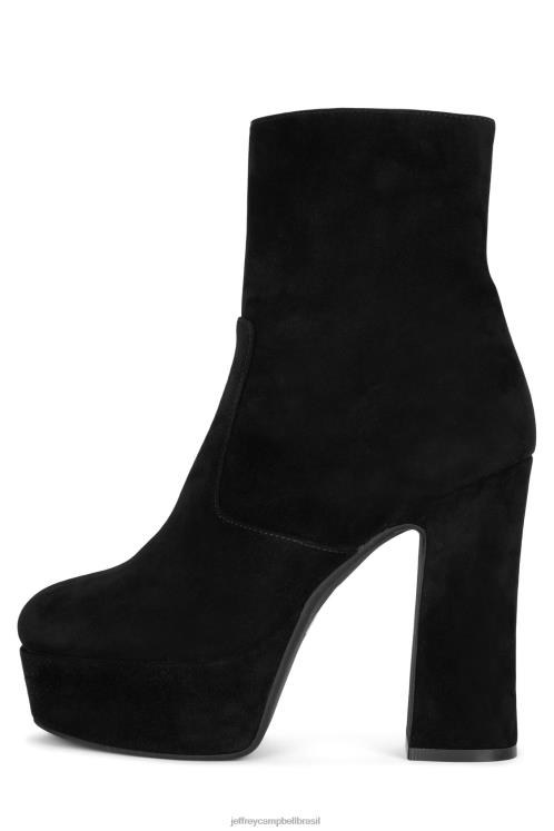 Jeffrey Campbell mulheres B0VBD566 Camurça preta botas de tornozelo pirralho-z