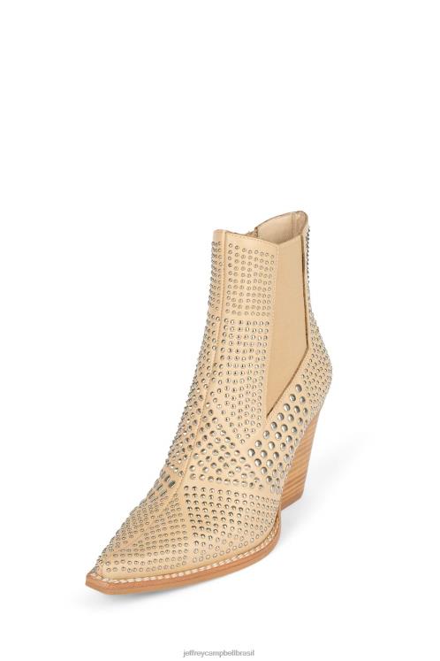 Jeffrey Campbell mulheres B0VBD573 prata natural botas de tornozelo garanhão
