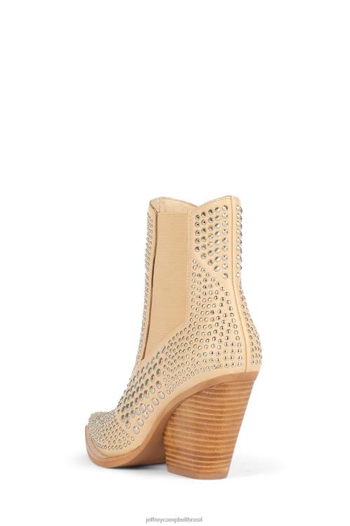 Jeffrey Campbell mulheres B0VBD573 prata natural botas de tornozelo garanhão