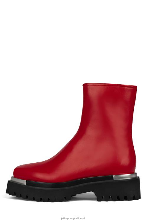 Jeffrey Campbell mulheres B0VBD585 vermelho botas de tornozelo devoto
