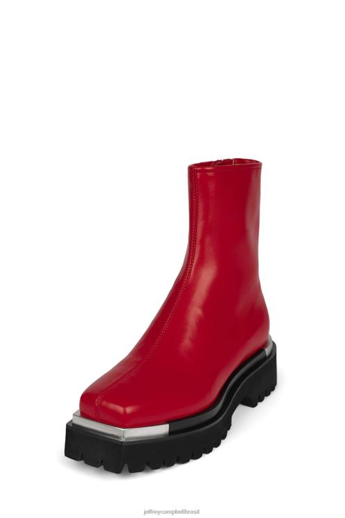 Jeffrey Campbell mulheres B0VBD585 vermelho botas de tornozelo devoto