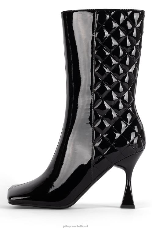 Jeffrey Campbell mulheres B0VBD590 patente preta botas de tornozelo morphed-q