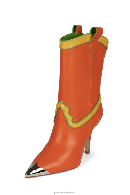 Jeffrey Campbell mulheres B0VBD604 laranja multi botas de tornozelo el-paso
