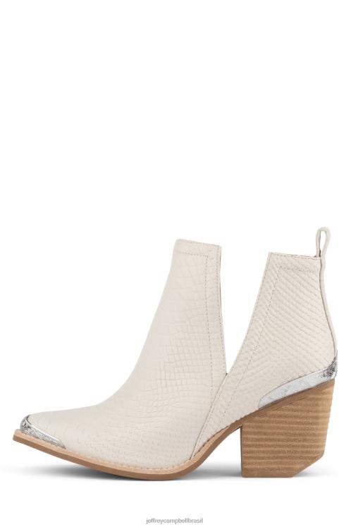 Jeffrey Campbell mulheres B0VBD611 cobra Branca botas de tornozelo cromwell