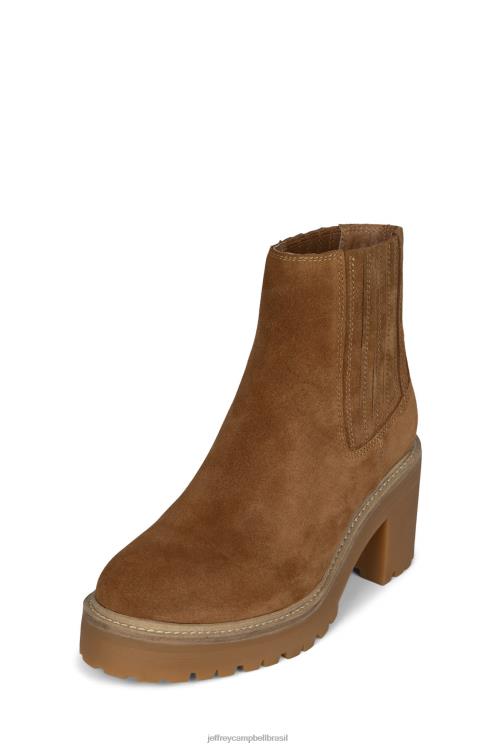 Jeffrey Campbell mulheres B0VBD617 camurça bege botas de tornozelo tuckee