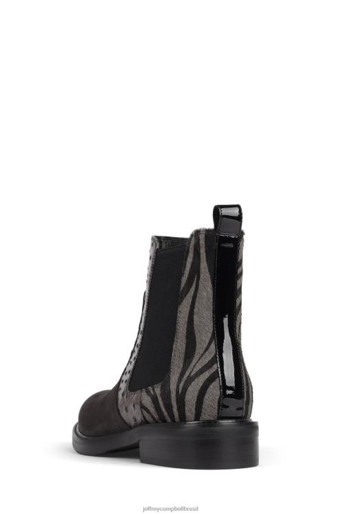 Jeffrey Campbell mulheres B0VBD625 combinação exótica cinza botas de tornozelo edmond-f