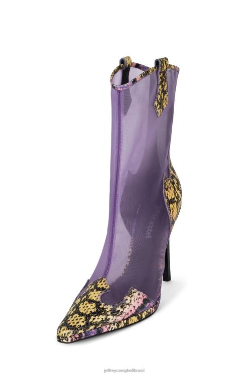 Jeffrey Campbell mulheres B0VBD633 cobra roxa multi botas de tornozelo turbulento