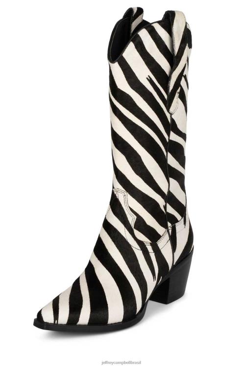 Jeffrey Campbell mulheres B0VBD645 grande zebra branca preta botas de tornozelo dagget-f