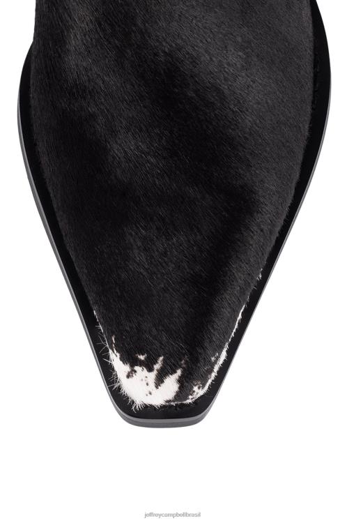 Jeffrey Campbell mulheres B0VBD646 vaca branca marrom botas de tornozelo dagget-f