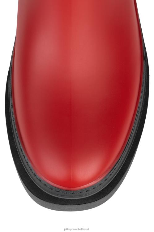 Jeffrey Campbell mulheres B0VBD889 vermelho preto botas de tornozelo tempestade