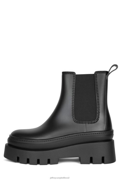 Jeffrey Campbell mulheres B0VBD892 preto fosco botas de tornozelo tempestade