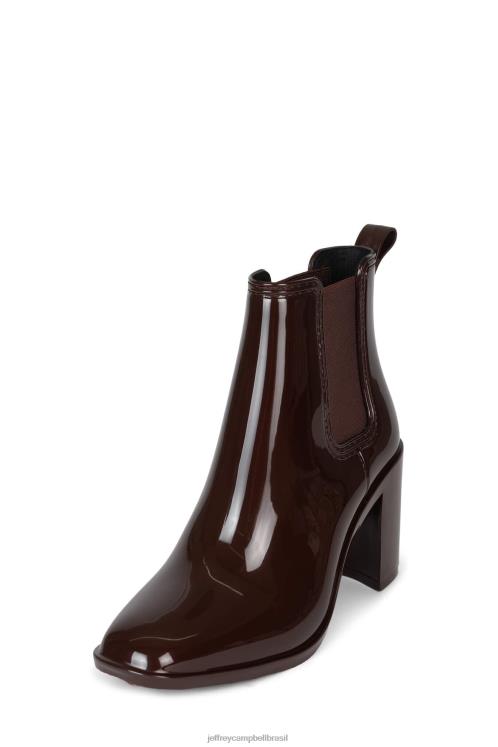 Jeffrey Campbell mulheres B0VBD895 marrom brilhante botas de tornozelo furacão2
